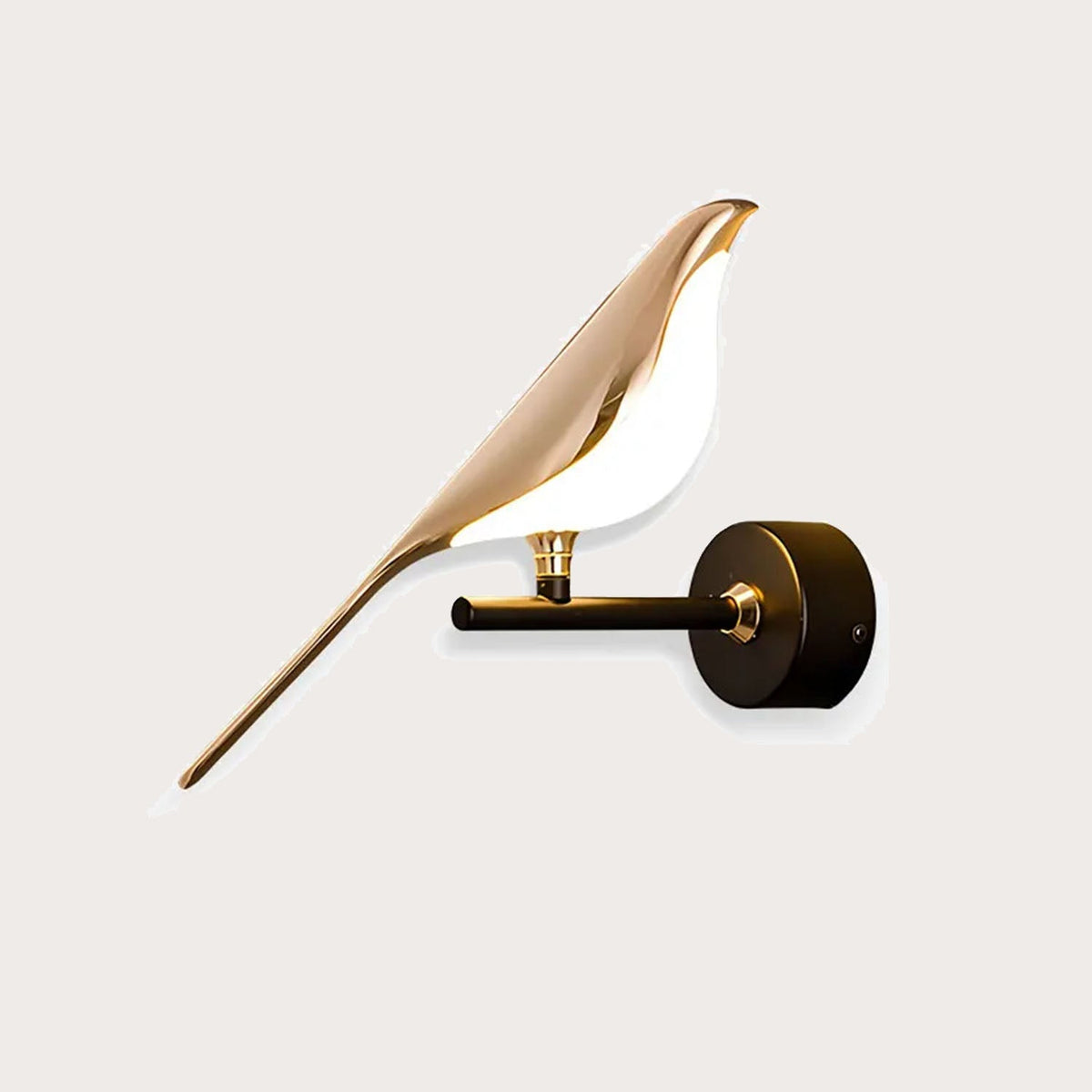 Golden Silver Touch Switch Bird Led Wall Lights Wall Sconce 360 Rotatable Indoor Led Wall Lamps For Bedroom Corridor Ac85 265V