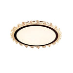 Lumière Rond LED Flush Mount Ceiling Light in White