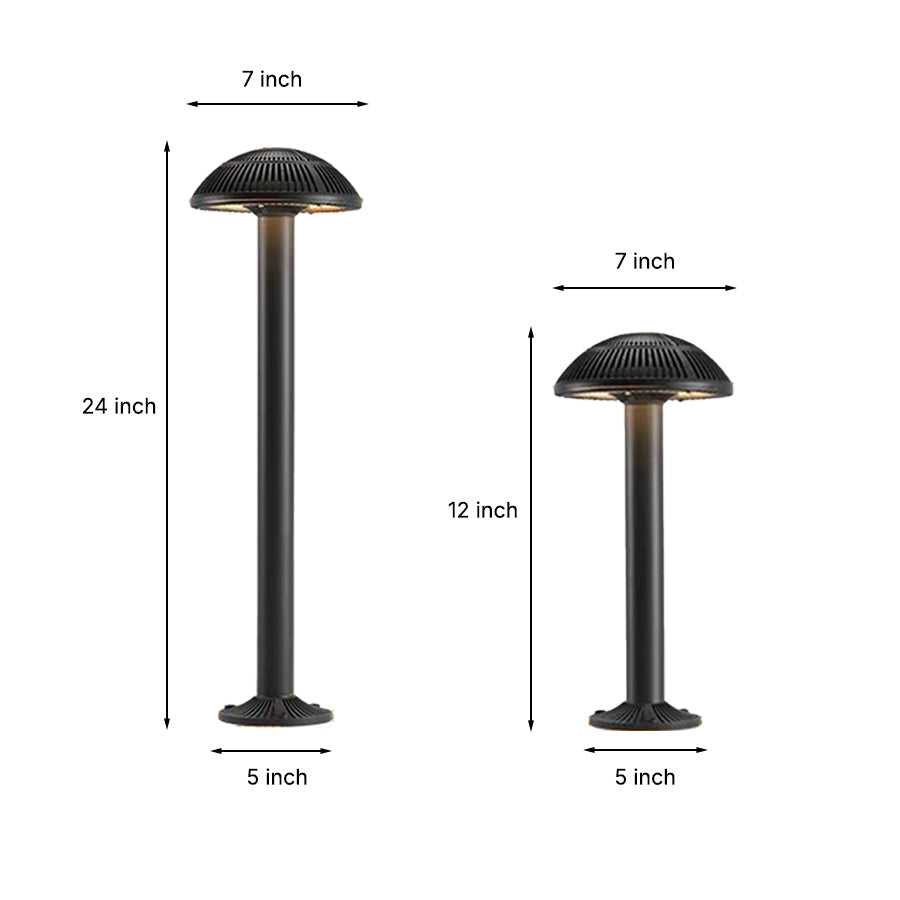 Modern Mushroom Landscape Lights Waterproof Aluminum Outdoor Garden Lighting