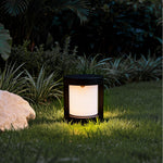 Modern Black LED Bollard Landscape Light for Pathways & Gardens