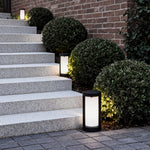 Modern Black LED Bollard Landscape Light for Pathways & Gardens