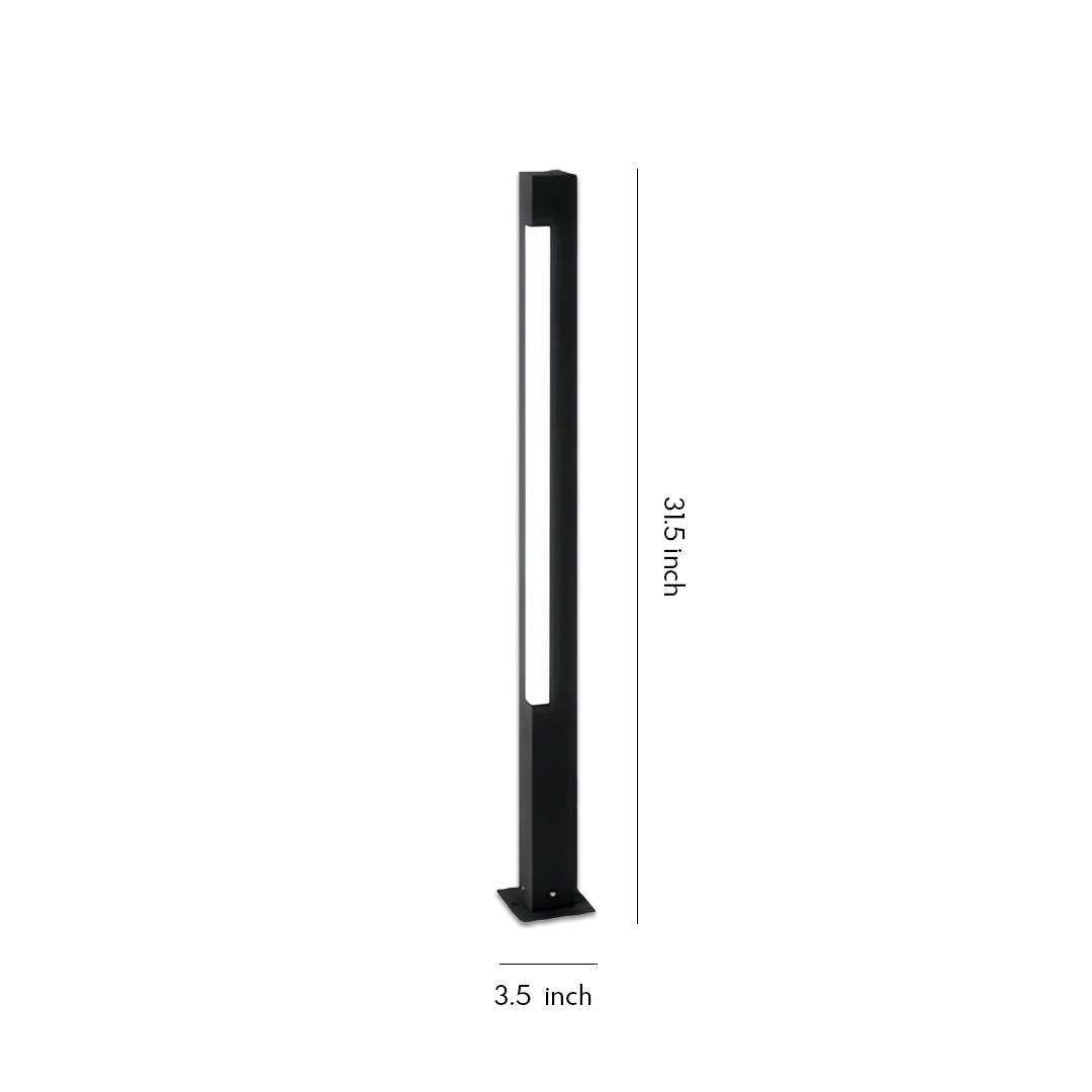 Modern Square Bollard Landscape Light – IP65 Outdoor LED Path Lighting