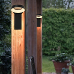 Lumina Bollard Landscape Light with LED Ring – Modern Outdoor Path Lighting