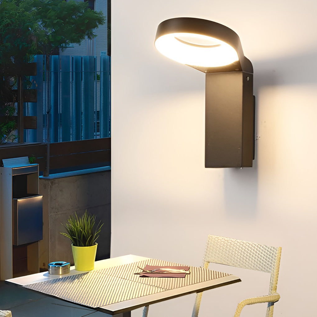 Lumina Bollard Landscape Light with LED Ring – Modern Outdoor Path Lighting