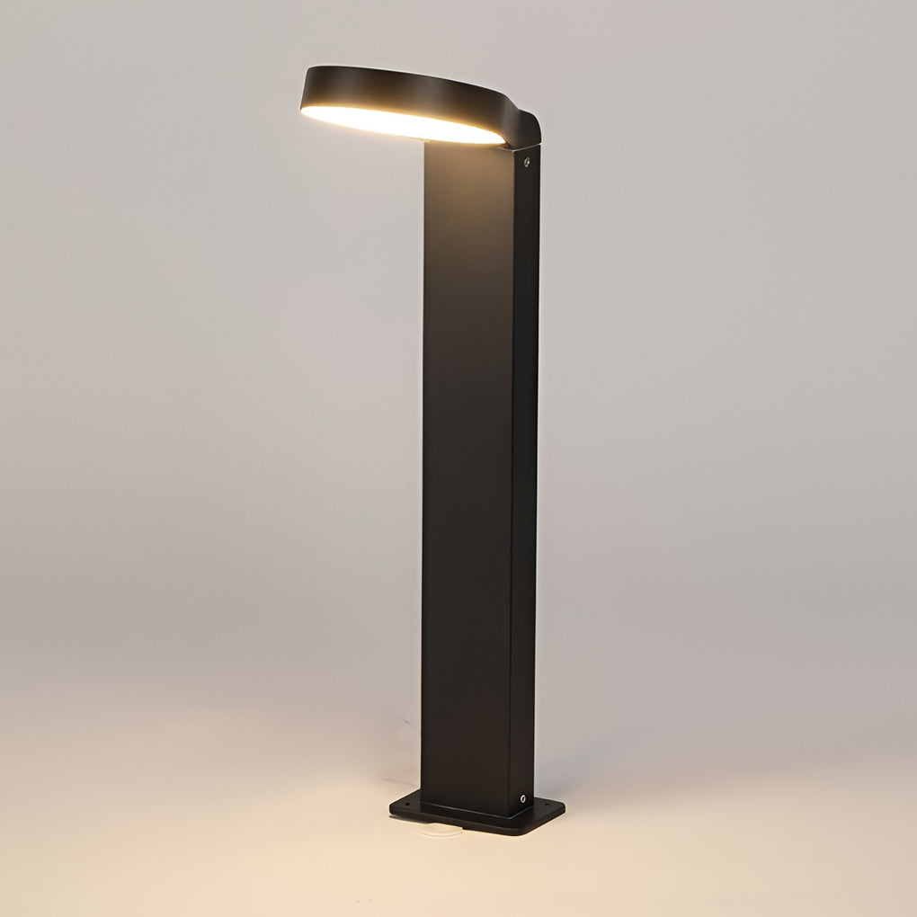 Lumina Bollard Landscape Light with LED Ring – Modern Outdoor Path Lighting