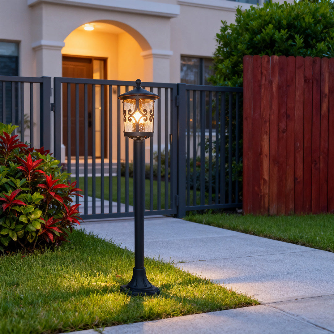 European Style LED Bollard Light – Weather-Resistant Cast Aluminum Garden Lamp