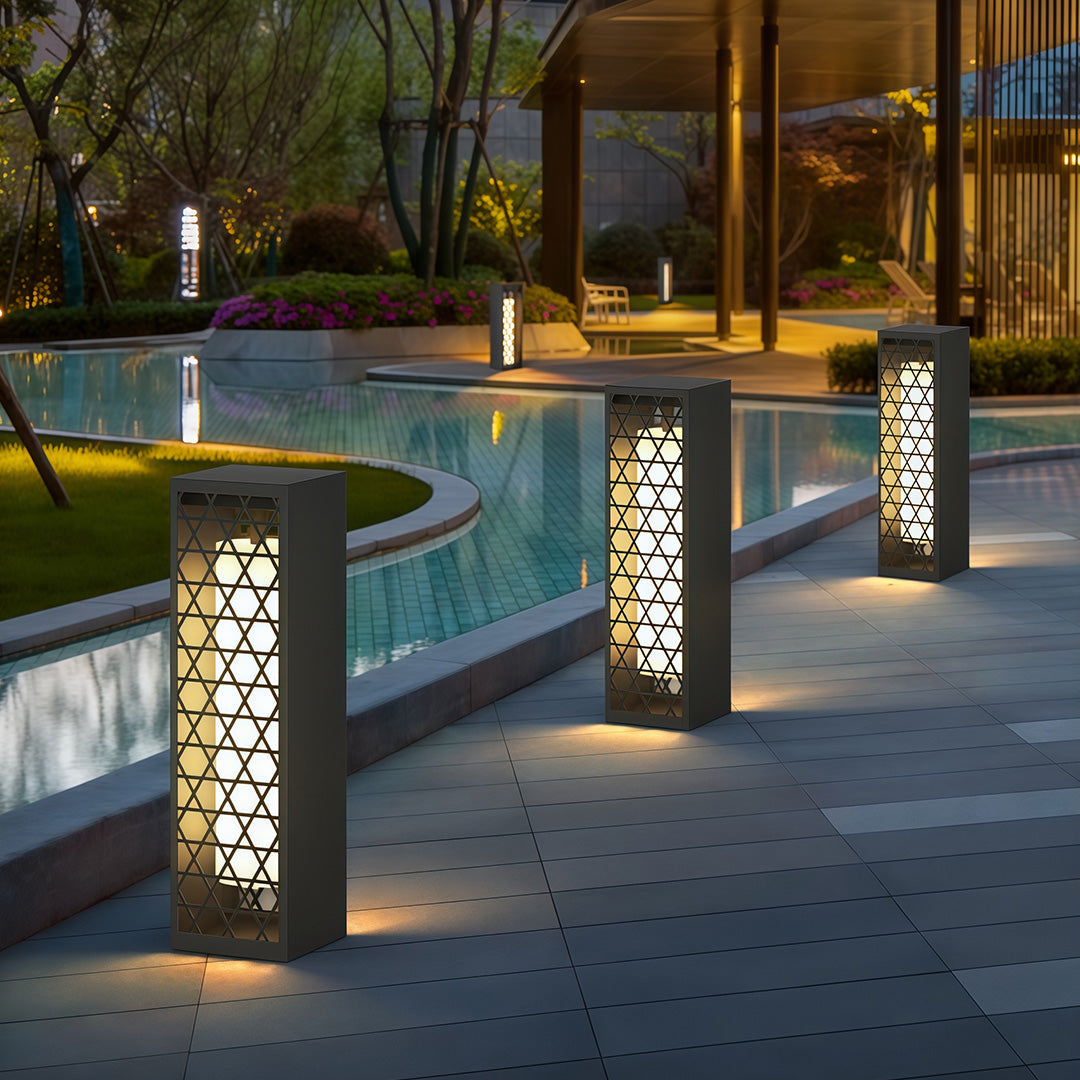 Modern Bollard Landscape Light | Stainless Steel LED Path Lamp
