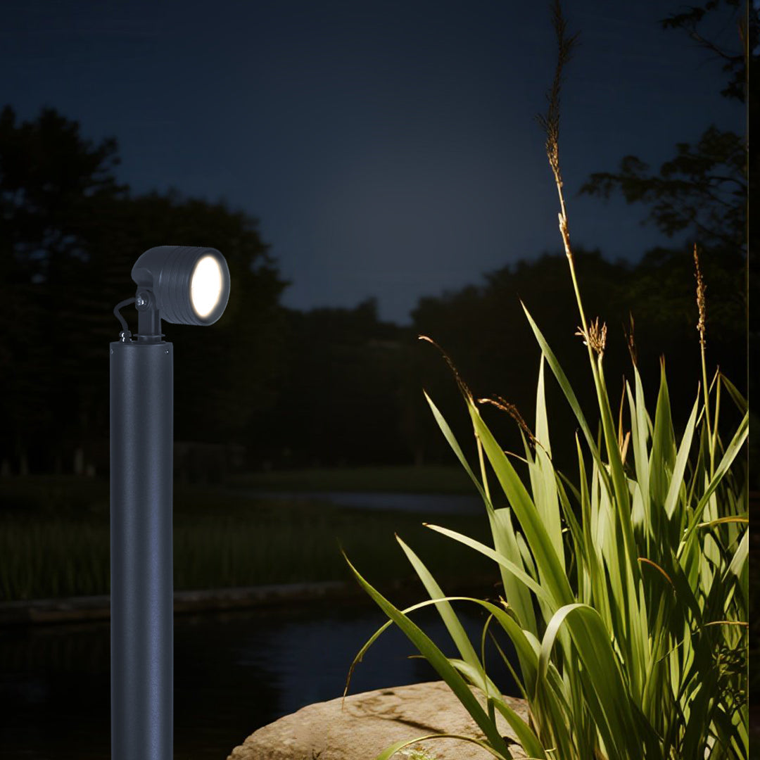 Minimalist LED Garden Bollard Light with Warm Glow