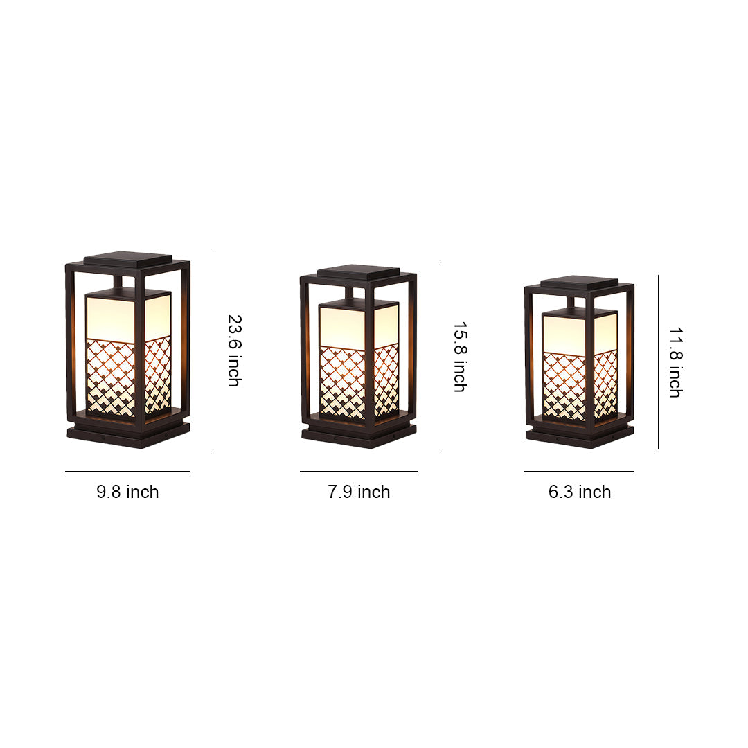 Modern Bollard Landscape Lights Waterproof LED Pathway Lamps