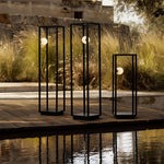 Lunar Bollard Outdoor Light – Modern Aluminum Landscape Lamp for Courtyard & Pathway