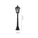 Modern European Outdoor Post Light with Clear Glass Shade