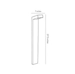 Modern Black Aluminum Bollard Path Light for Garden Walkways