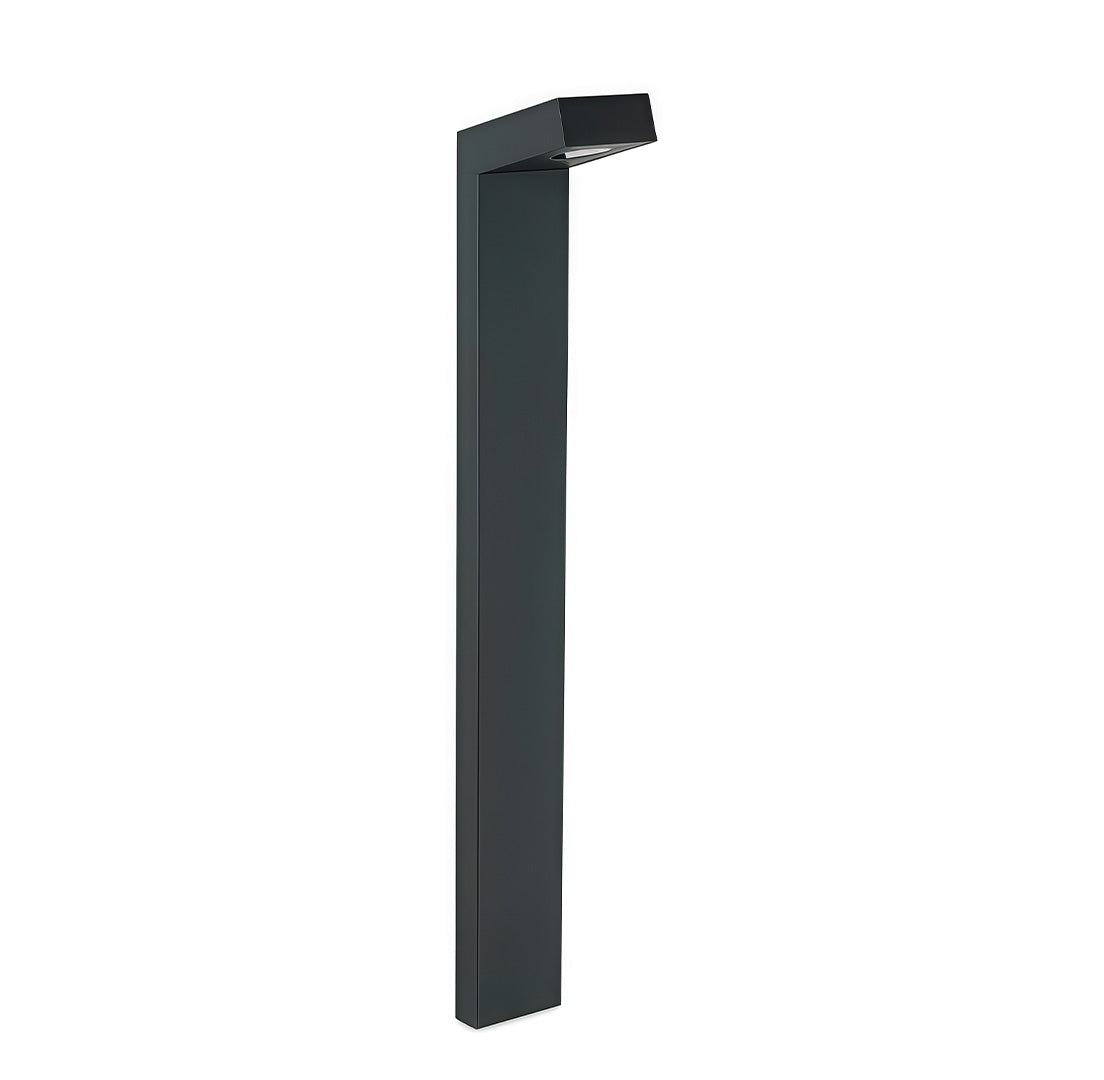 Modern Black Aluminum Bollard Path Light for Garden Walkways