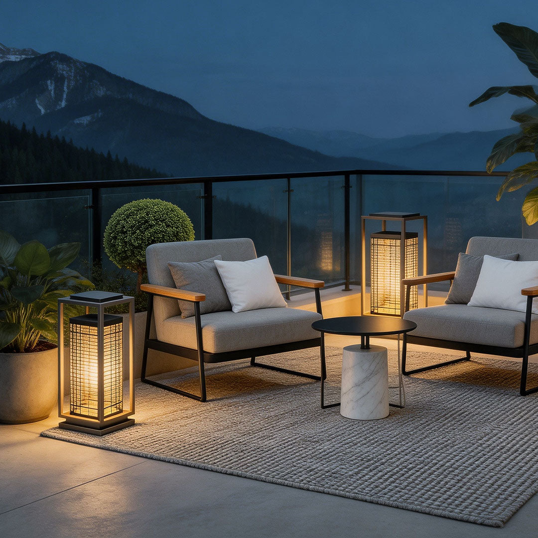 Modern Bollard Pathway Light | Black Aluminum Outdoor Landscape Lighting
