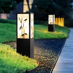 Modern Square LED Bollard Pathway Lights – Sculptural Outdoor Landscape Lighting