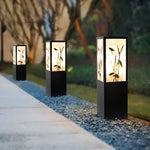 Modern Square LED Bollard Pathway Lights – Sculptural Outdoor Landscape Lighting