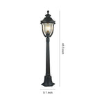 Aurelia Bollard Garden Light in Coffee Aluminum with Clear Glass