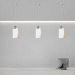 Modern Book Pendant Light with Fabric Shade for Study and Office