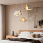 Modern Book Pendant Light with Fabric Shade for Study and Office
