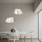Modern Book Pendant Light with Fabric Shade for Study and Office