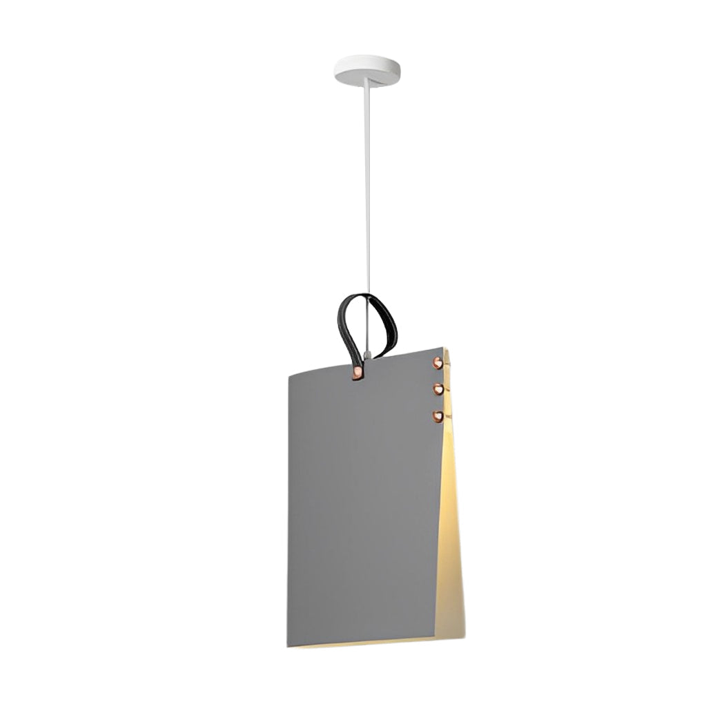 Modern Book Pendant Light with Fabric Shade for Study and Office