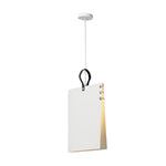 Modern Book Pendant Light with Fabric Shade for Study and Office