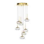 Italian Minimalist Ring Chandelier for High Ceilings