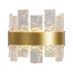 Solid Copper Glass Wall Sconce Modern Minimalist LED Lighting