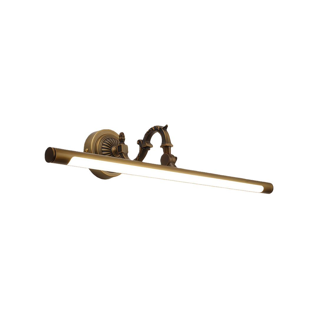 Luxury Brass LED Vanity Light for Bathroom Mirror | Modern Wall Mount