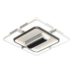 Bladeless Ceiling Fan with Full Spectrum LED Light – Modern Flush Mount