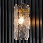 Luxury Brass Glass Pendant Light with Adjustable Chain for Modern Interiors