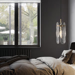 Luxury Brass Glass Pendant Light with Adjustable Chain for Modern Interiors