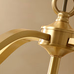 Artisan Brass Semi Flush Mount Ceiling Light with Glass Shade