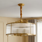 Artisan Brass Semi Flush Mount Ceiling Light with Glass Shade