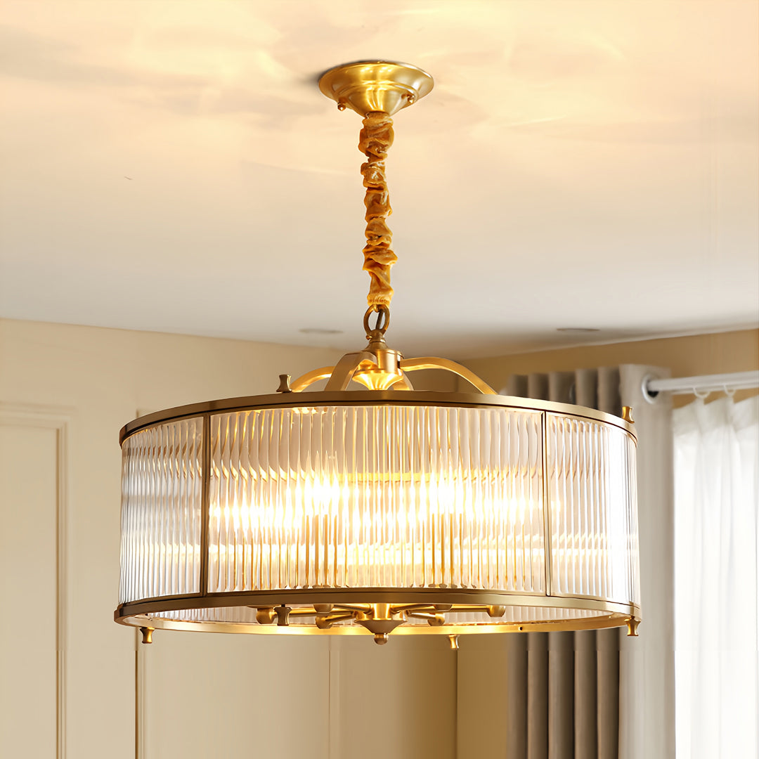 Artisan Brass Semi Flush Mount Ceiling Light with Glass Shade