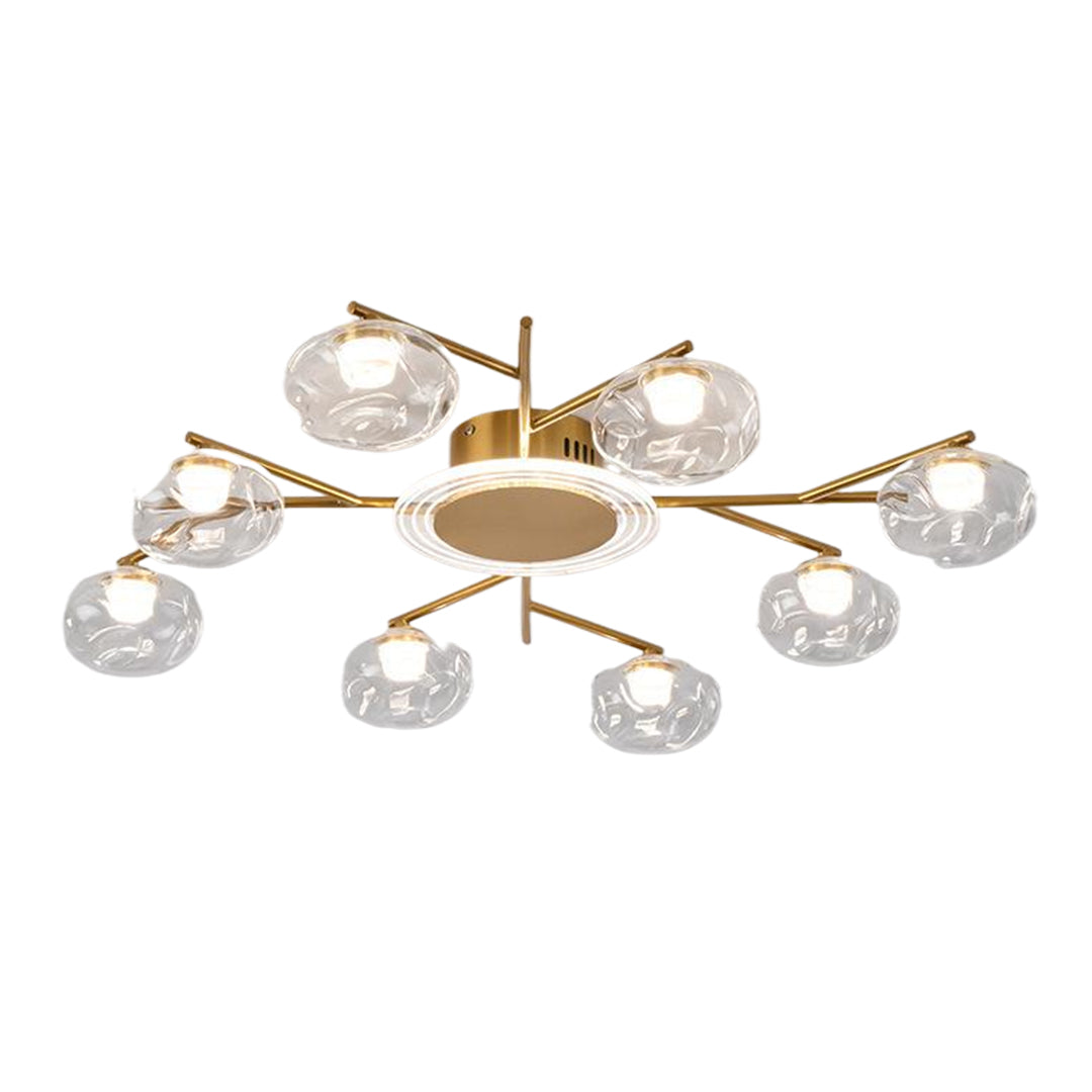Lumina Branching Semi-Flush Ceiling Light in Black or Copper