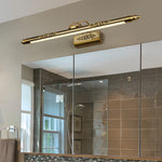Antique Brass LED Vanity Light Bar with Acrylic Shade
