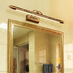 Antique Brass LED Vanity Light Bar with Acrylic Shade