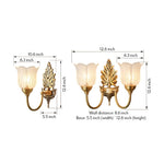 Artisan Brass Bud Wall Sconce with Glass Shade | Modern Vintage Lighting