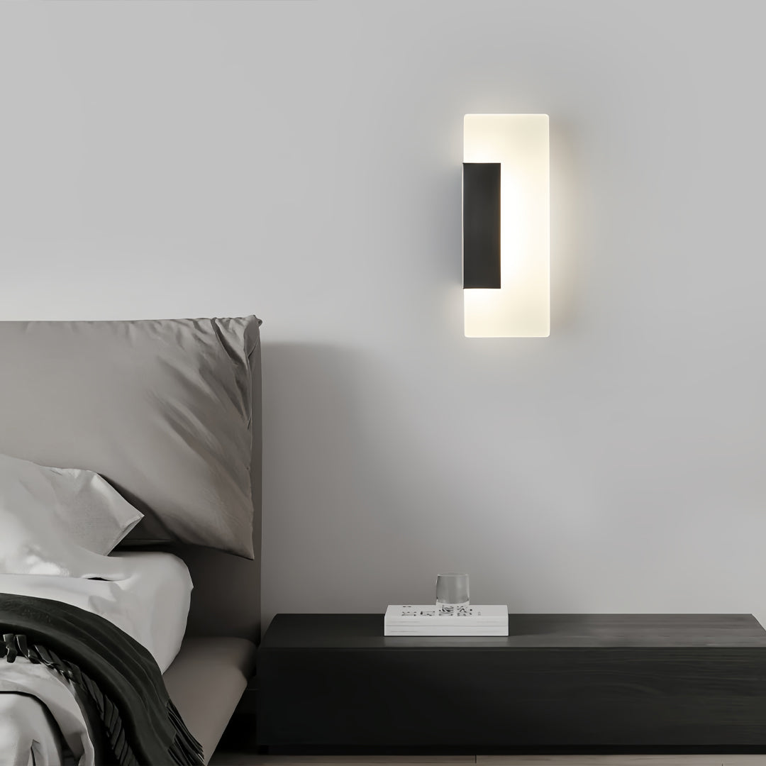 Modern Brass LED Wall Sconce Minimalist Luxury Bedroom Lighting