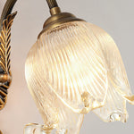 Artisan Brass Wall Sconce with Hand-Blown Glass Shade