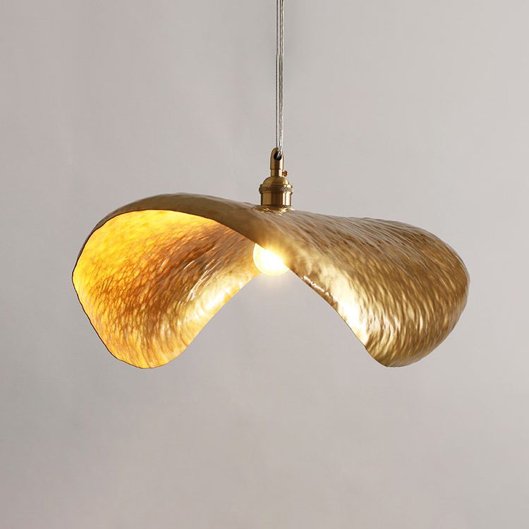Hammered Brass Suspension Llight