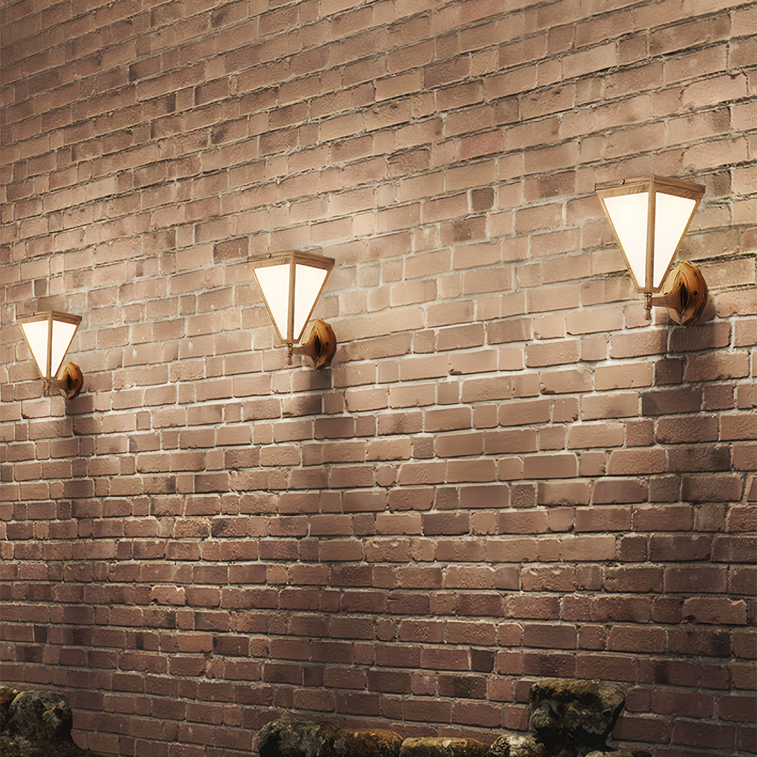 Aurelia Solar Wall Sconce – Modern Minimalist Outdoor Lighting
