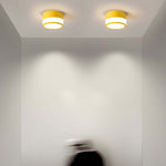 Modern Minimalist Round Flush Mount Ceiling Light with Acrylic Shade