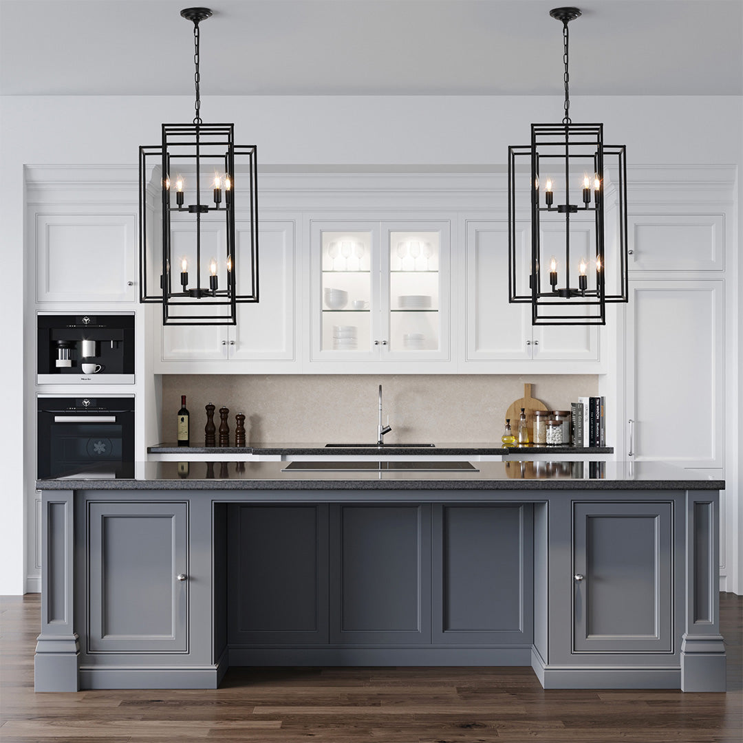 Industrial Vintage Iron Pendant Light with Adjustable Chain