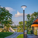 Solar & Hardwired LED High Pole Street Light – IP65 Waterproof Black Aluminum