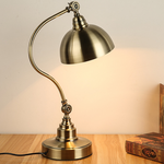 Sculptural Bronze Gooseneck Desk Lamp with Dimmable LED