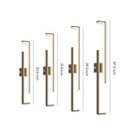 Linear LED Wall Sconce in Iron with Adjustable Color Temperature