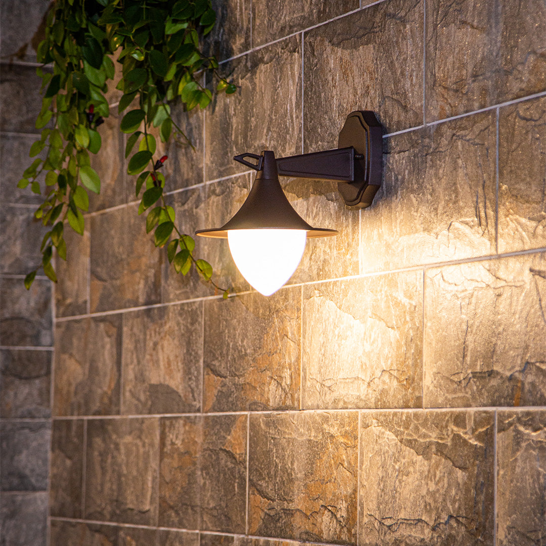 Vintage LED Outdoor Wall Sconce in Coffee Finish