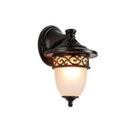 Vintage Outdoor Wall Sconce with Clear Glass Shade